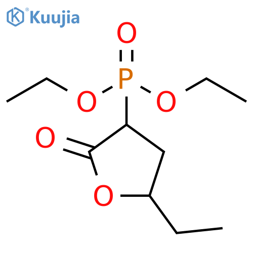 Phosphonic acid, (5-ethyltetrahydro-2-oxo-3-furanyl)-, diethyl ester structure