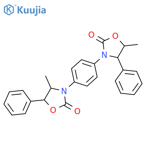 2-Oxazolidinone,4-methyl-3-[4-(5-methyl-2-oxo-4-phenyl-3-oxazolidinyl)phenyl]-5-phenyl- structure