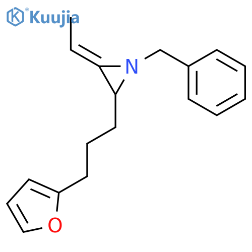 Aziridine, 2-ethylidene-3-[3-(2-furanyl)propyl]-1-(phenylmethyl)-, (2E)- structure
