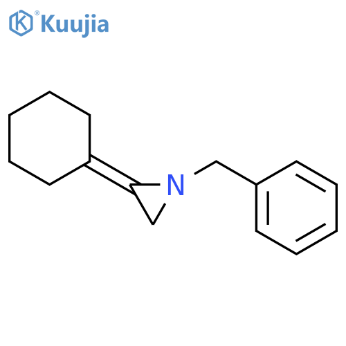 Aziridine, 2-cyclohexylidene-1-(phenylmethyl)- structure