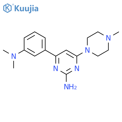 2-Pyrimidinamine,4-[3-(dimethylamino)phenyl]-6-(4-methyl-1-piperazinyl)- structure
