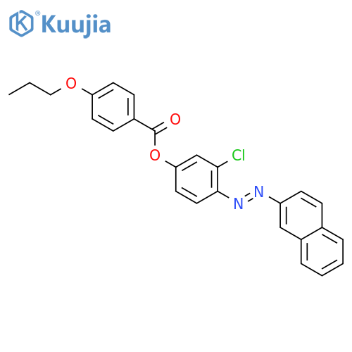 Benzoic acid, 4-propoxy-, 3-chloro-4-(2-naphthalenylazo)phenyl ester structure