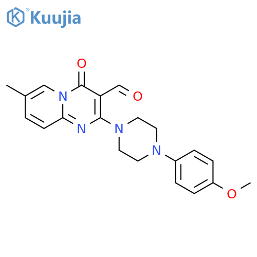 2-[4-(4-METHOXY-PHENYL)-PIPERAZIN-1-YL]-7-METHYL-4-OXO-4H-PYRIDO[1,2-A]PYRIMIDINE-3-CARBALDEHYDE structure