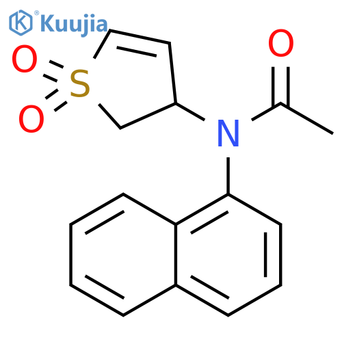 N-(1,1-dioxo-2,3-dihydro-1lambda6-thiophen-3-yl)-N-(naphthalen-1-yl)acetamide structure