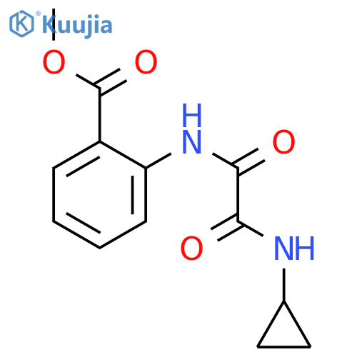 methyl 2-{[(cyclopropylamino)(oxo)acetyl]amino}benzoate structure