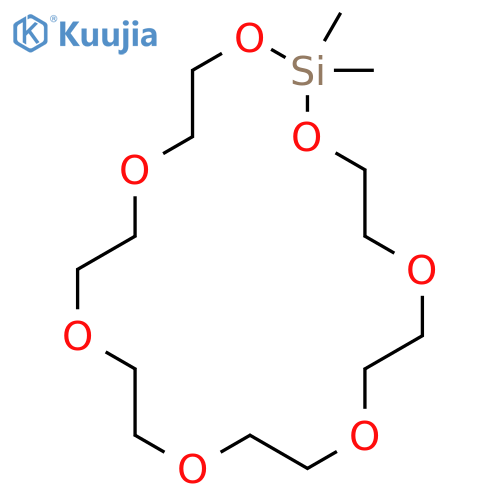 1,3,6,9,12,15,18-Heptaoxa-2-silacycloeicosane,2,2-dimethyl- structure