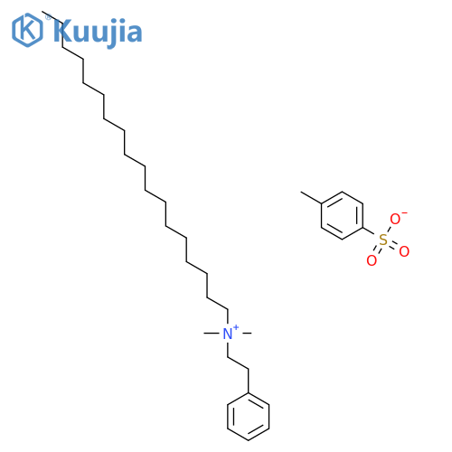 dimethyl-octadecyl-phenethyl-azanium; 4-methylbenzenesulfonate structure