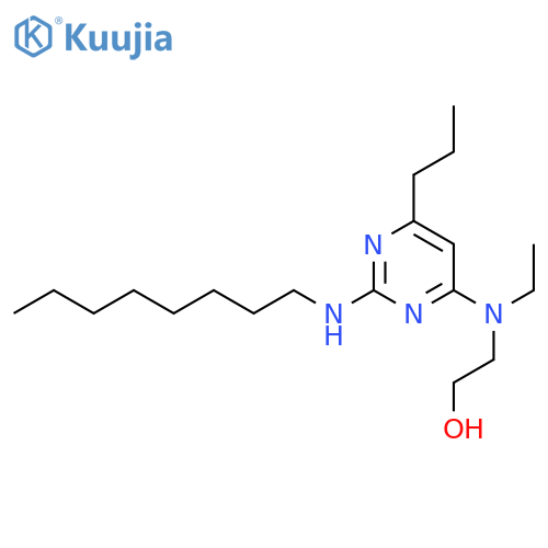 Ethanol, 2-[ethyl[2-(octylamino)-6-propyl-4-pyrimidinyl]amino]- structure