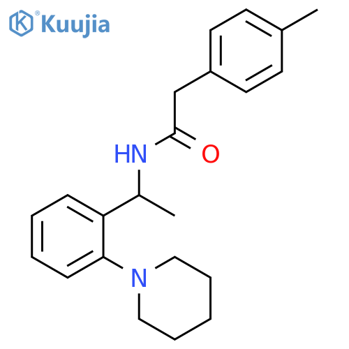 BENZENEACETAMIDE, 4-METHYL-N-[1-[2-(1-PIPERIDINYL)PHENYL]ETHYL]- structure