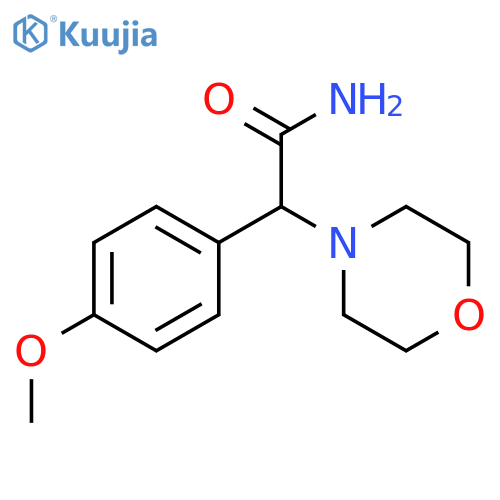 2-(4-methoxyphenyl)-2-(morpholin-4-yl)acetamide structure