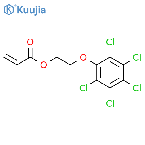 2-Propenoic acid, 2-methyl-, 2-(pentachlorophenoxy)ethyl ester structure