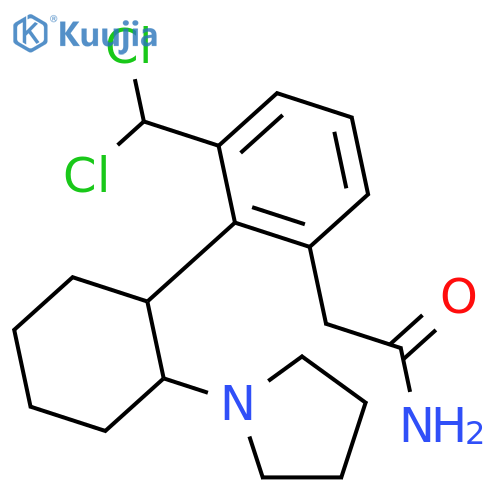 TRANS-(+/-)-3,4-DICHLORO-N-METHYL-N-(2-[1-PYRROLIDINYL]CYCLOHEXYL)-BENZENEACETAMIDE METHANESULFONATE SALT structure