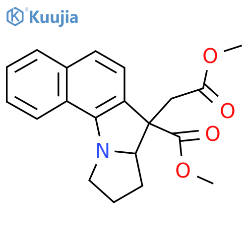 Methyl 11-(2-methoxy-2-oxoethyl)-16-azatetracyclo[8.6.0.02,7.012,16]hexadeca-1(10),2,4,6,8-pentaene-11-carboxylate structure