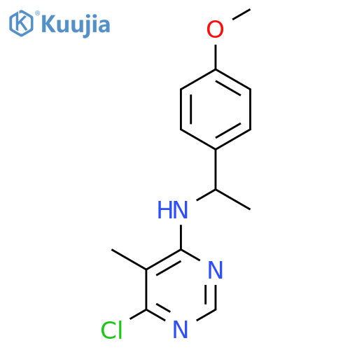 4-PYRIMIDINAMINE, 6-CHLORO-N-[1-(4-METHOXYPHENYL)ETHYL]-5-METHYL- structure