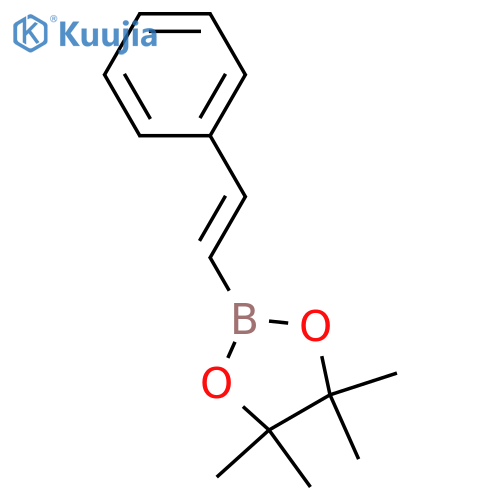 4,4,5,5-tetramethyl-2-[(E)-2-phenylethenyl]-1,3,2-dioxaborolane structure