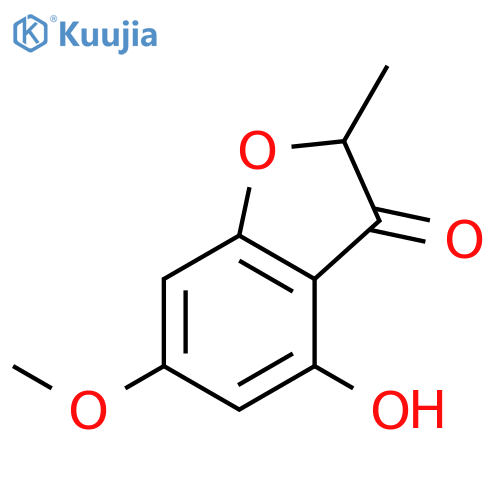 3(2H)-BENZOFURANONE, 4-HYDROXY-6-METHOXY-2-METHYL- structure