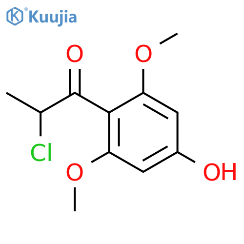 1-Propanone, 2-chloro-1-(4-hydroxy-2,6-dimethoxyphenyl)- structure