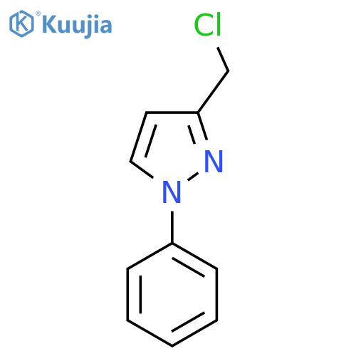 3-(chloromethyl)-1-phenyl-1H-pyrazole structure