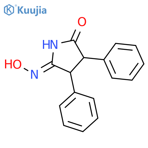 2,5-PYRROLIDINEDIONE, 3,4-DIPHENYL-, MONOOXIME structure