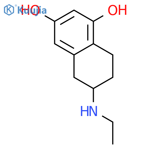 1,3-NAPHTHALENEDIOL, 6-(ETHYLAMINO)-5,6,7,8-TETRAHYDRO- structure