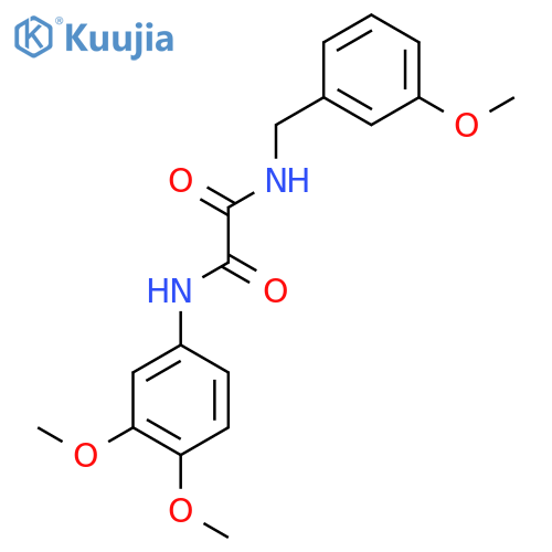 N-(3,4-dimethoxyphenyl)-N'-[(3-methoxyphenyl)methyl]ethanediamide structure