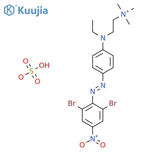 (2-((4-((2,6-Dibromo-4-nitrophenyl)azo)phenyl)ethylamino)ethyl)trimethylammonium hydrogen sulphate structure