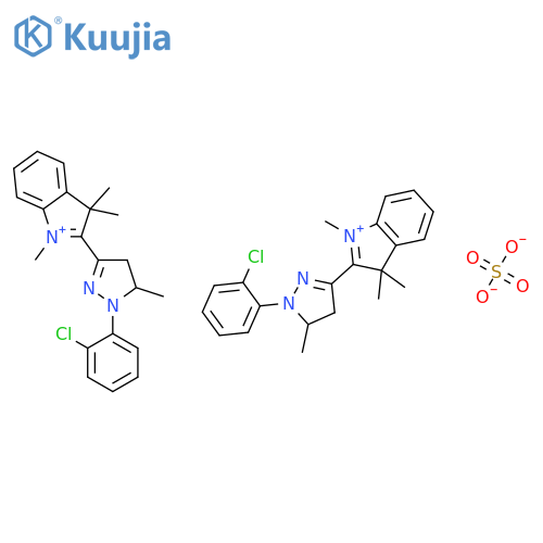 2-[1-(2-chlorophenyl)-4,5-dihydro-5-methyl-1h-pyrazol-3-yl]-1,3,3-trimethyl-3h-indolium sulphate (2:1) structure