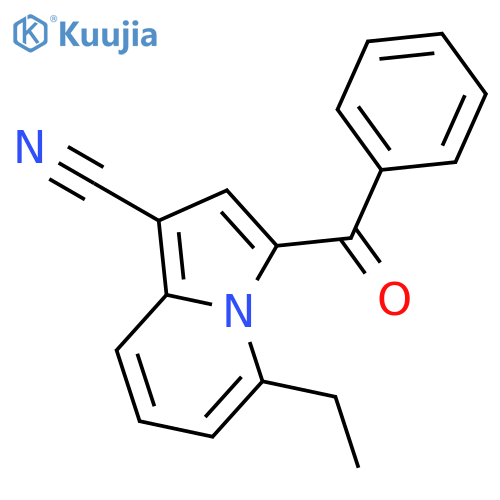 1-Indolizinecarbonitrile, 3-benzoyl-5-ethyl- structure