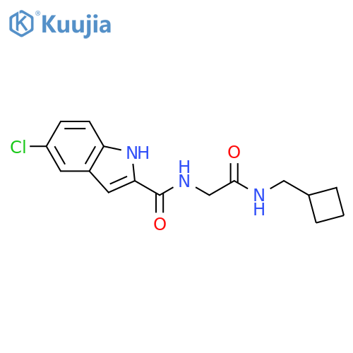 1H-Indole-2-carboxamide,5-chloro-N-[2-(cyclobutylmethylamino)-2-oxoethyl]- structure
