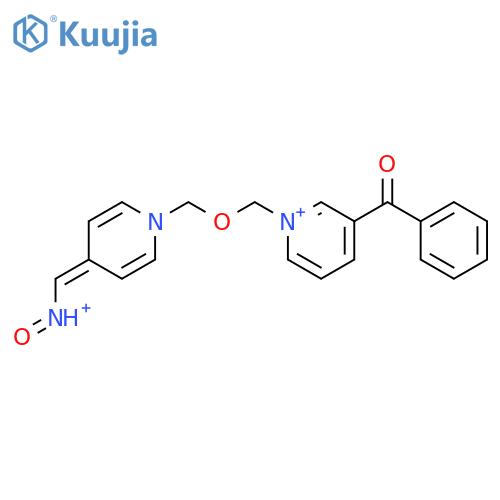 1-[({4-[(oxoammonio)methylidene]pyridin-1(4H)-yl}methoxy)methyl]-3-(phenylcarbonyl)pyridinium structure