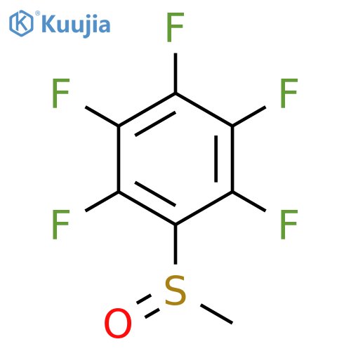 Benzene, pentafluoro(methylsulfinyl)- structure
