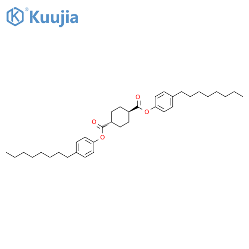 1,4-Cyclohexanedicarboxylic acid, bis(4-octylphenyl) ester, trans- structure