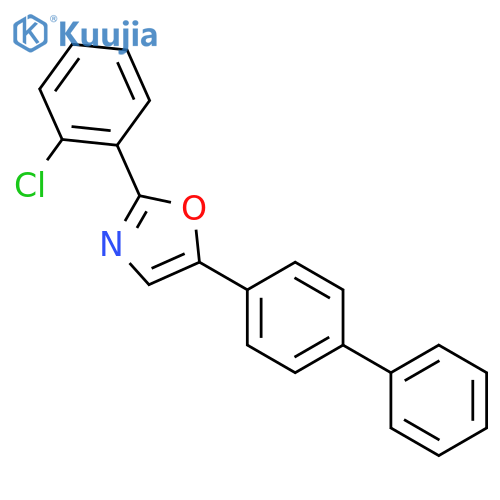 Oxazole, 5-[1,1'-biphenyl]-4-yl-2-(2-chlorophenyl)- structure