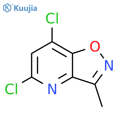 Isoxazolo[4,5-b]pyridine, 5,7-dichloro-3-methyl- structure