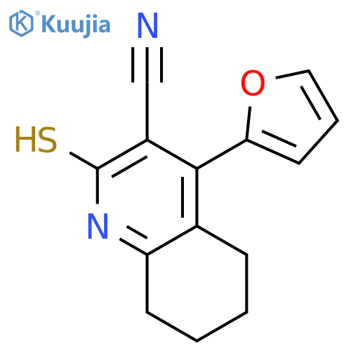4-(2-Furanyl)-1,2,5,6,7,8-hexahydro-2-thioxo-3-quinolinecarbonitrile structure