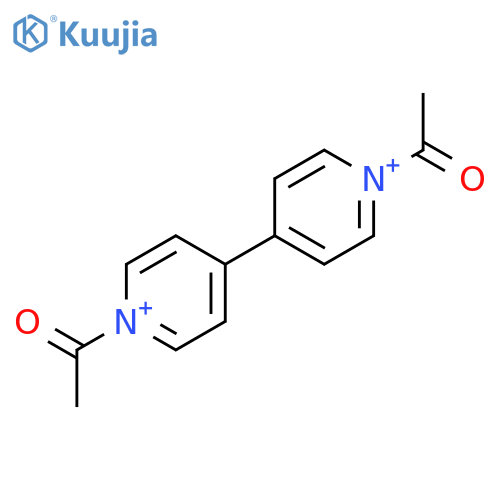 4,4'-Bipyridinium, 1,1'-diacetyl- structure