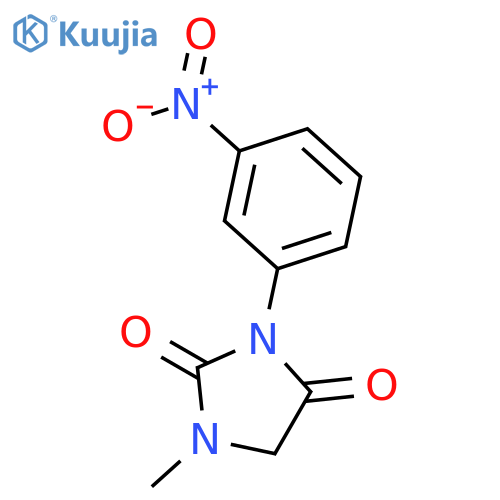 1-Methyl-3-(3-nitrophenyl)imidazolidine-2,4-dione structure