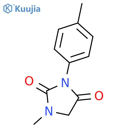 2,4-IMIDAZOLIDINEDIONE, 1-METHYL-3-(4-METHYLPHENYL)- structure