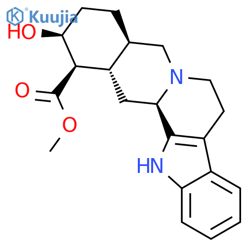 methyl (3beta,16alpha,17alpha)-17-hydroxyyohimban-16-carboxylate structure