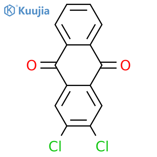 2,3-dichloro-9,10-dihydroanthracene-9,10-dione structure