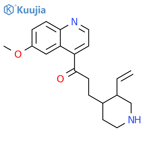 1-(6-Methoxyquinolin-4-yl)-3-((3R,4R)-3-vinylpiperidin-4-yl)propan-1-one structure