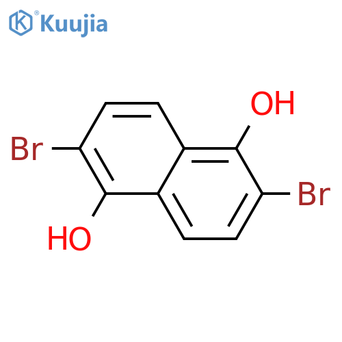 2,6-Dibromo-1,5-naphthalenediol structure