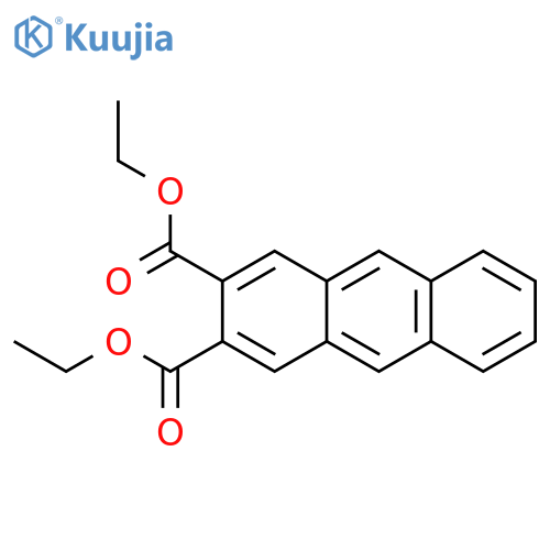 2,3-Anthracenedicarboxylic acid, diethyl ester structure