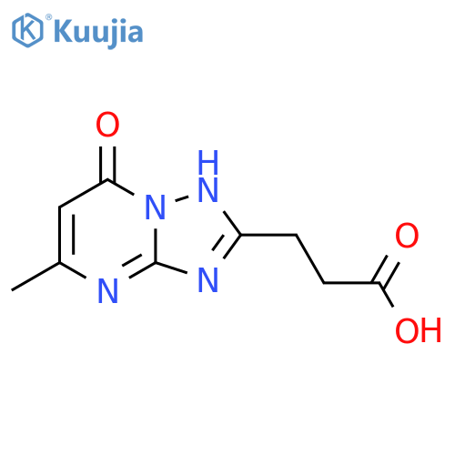 3-(5-methyl-7-oxo-4,7-dihydro-[1,2,4]triazolo[1,5-a]pyrimidin-2-yl)propanoic acid structure