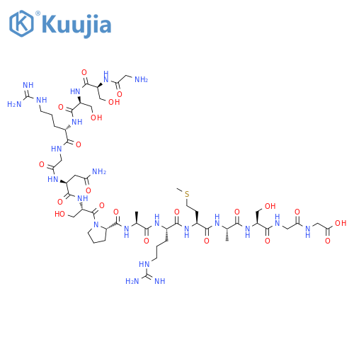Glycine,glycyl-L-seryl-L-seryl-L-arginylglycyl-L-asparaginyl-L-seryl-L-prolyl-L-alanyl-L-arginyl-L-methionyl-L-alanyl-L-serylglycyl- structure