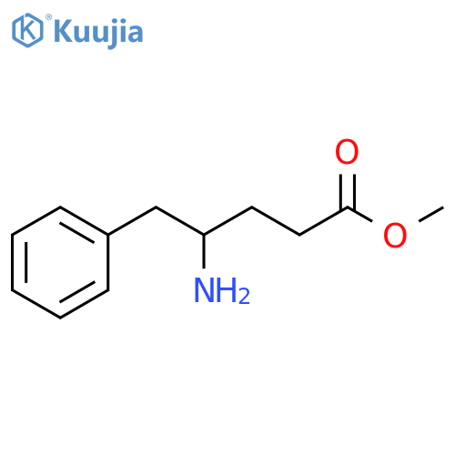 methyl 4-amino-5-phenylpentanoate structure