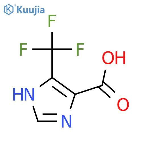 5-(trifluoromethyl)-1H-imidazole-4-carboxylic acid structure
