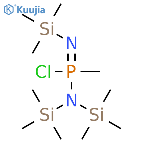 Phosphonamidimidic chloride, P-methyl-N,N,N'-tris(trimethylsilyl)- structure