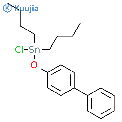 Stannane, ([1,1'-biphenyl]-4-yloxy)dibutylchloro- structure