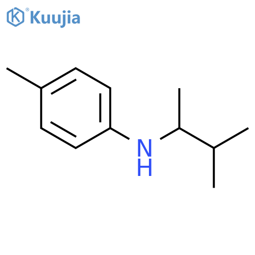 4-methyl-N-(3-methylbutan-2-yl)aniline structure
